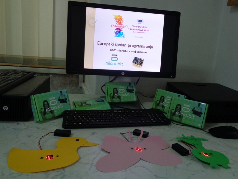 CodeWeek 2018 BBC micro:bit Virtual Pet Pribislavec